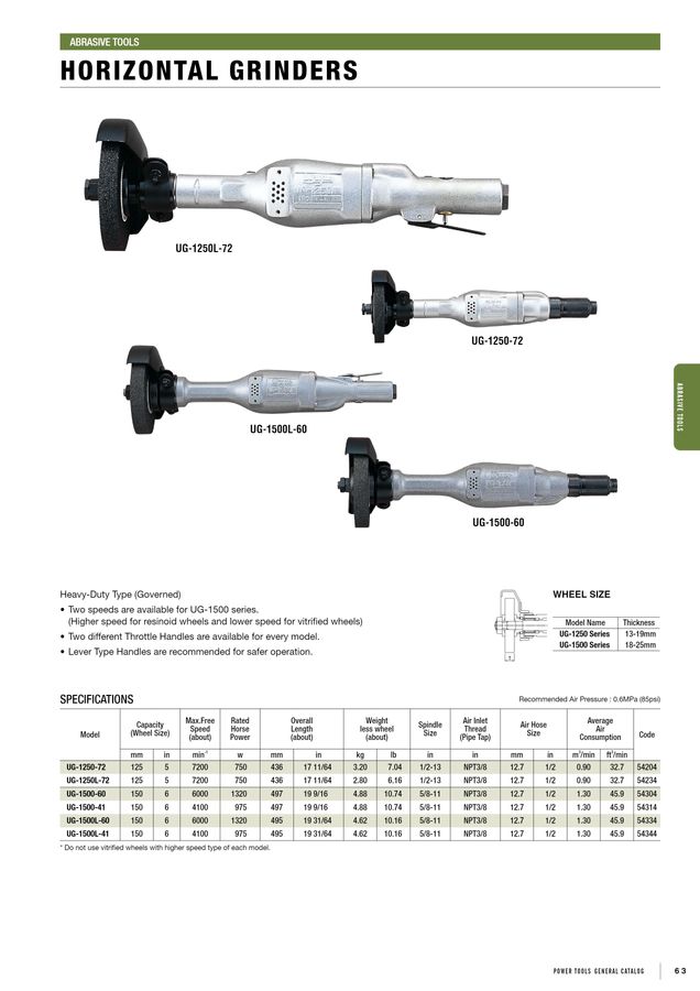 URYU POWER TOOLS GENERAL CATALOG URYU POWER TOOLS GENERAL CATALOG
